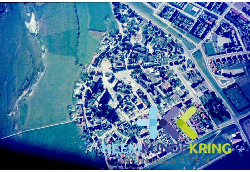 Luchtfoto Oud Lobith stuk Nieuw lobith Coll. G.B. Janssen